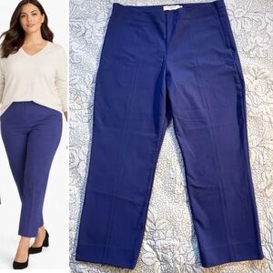 MM.LaFleur Side Zip Straight Leg Pants Workwear Minimalist Tailored Sz 16🧡